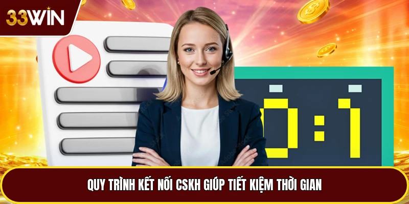 Quy trình kết nối CSKH giúp tiết kiệm thời gian